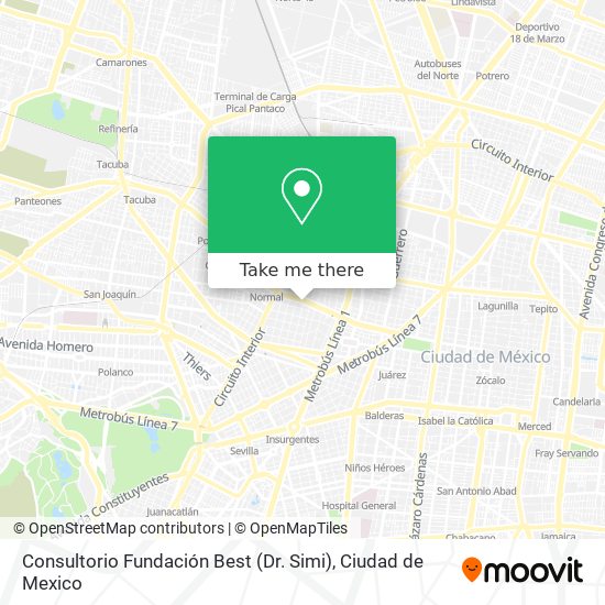 Consultorio Fundación Best (Dr. Simi) map