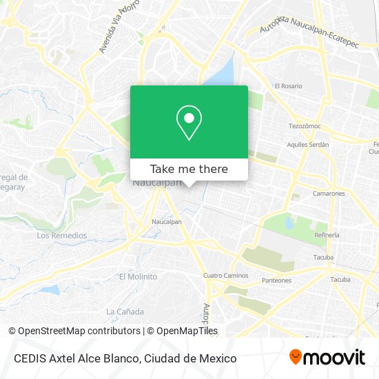 CEDIS Axtel Alce Blanco map