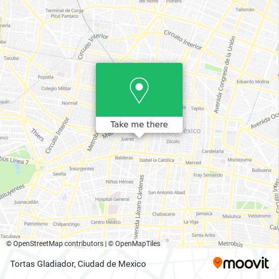 Tortas Gladiador map