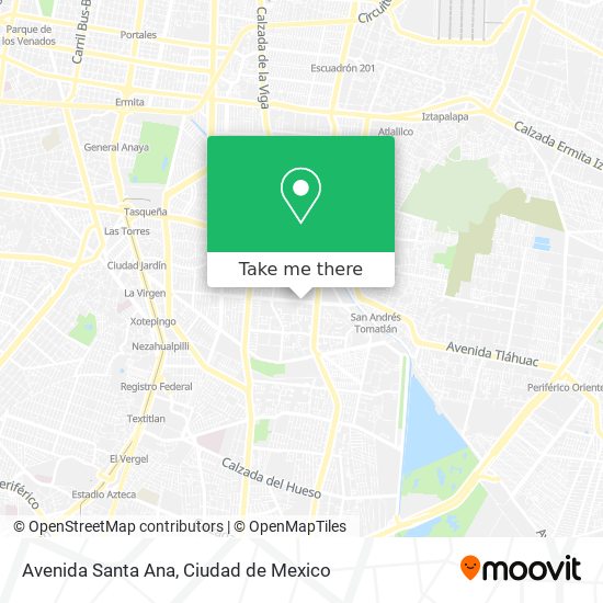 Avenida Santa Ana map