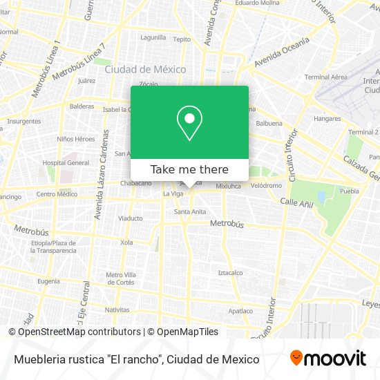 Muebleria rustica "El rancho" map