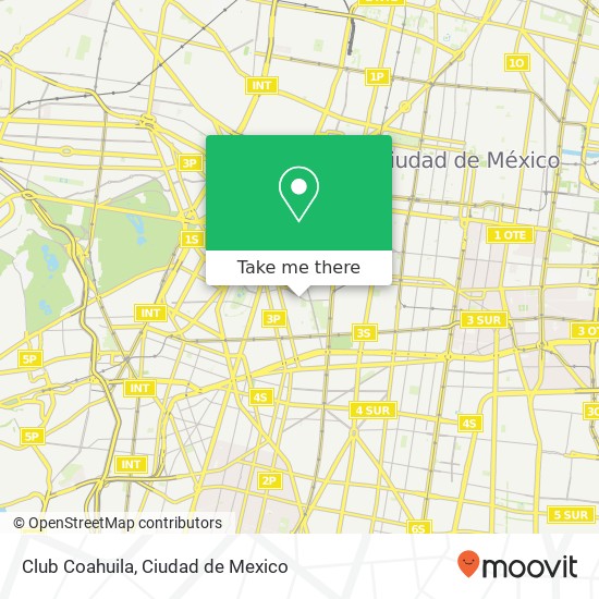 Club Coahuila map
