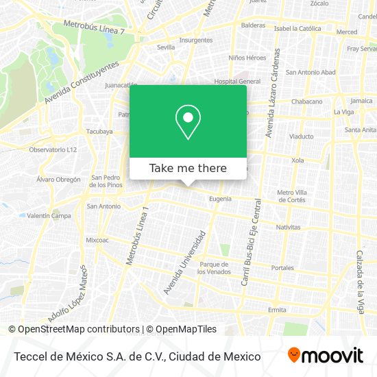 Teccel de México S.A. de C.V. map