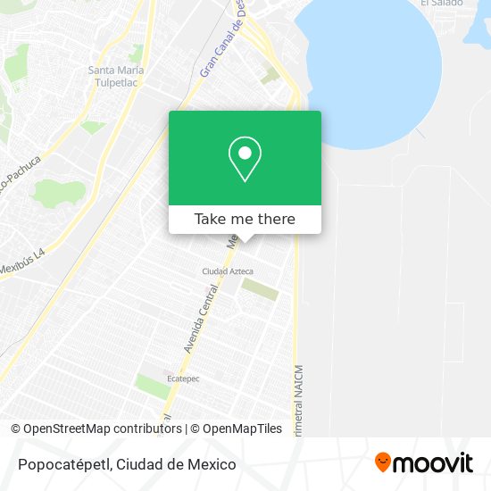 Mapa de Popocatépetl