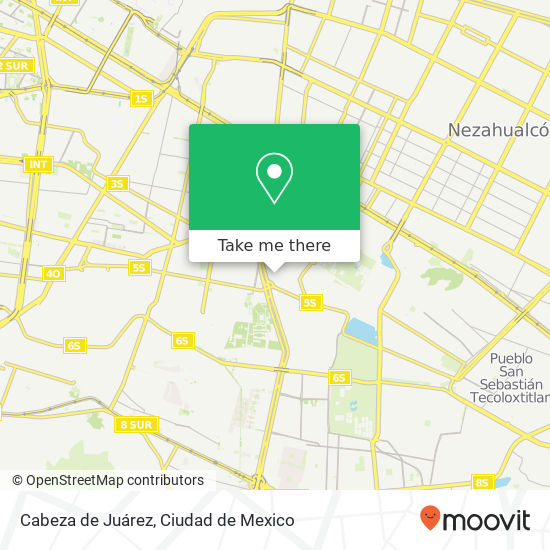 Cabeza de Juárez map