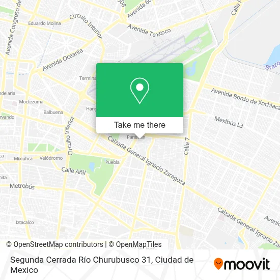 Segunda Cerrada Río Churubusco 31 map