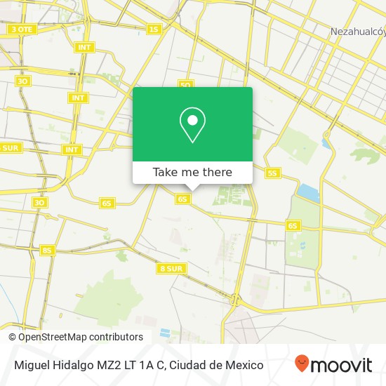 Miguel Hidalgo MZ2 LT 1A C map