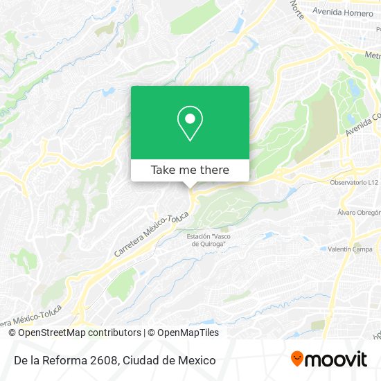 De la Reforma 2608 map