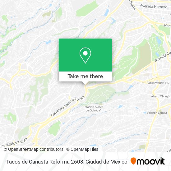 Tacos de Canasta Reforma 2608 map