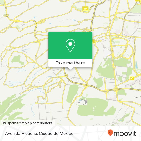 Avenida Picacho map