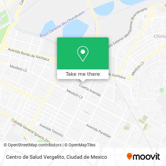 Mapa de Centro de Salud Vergelito