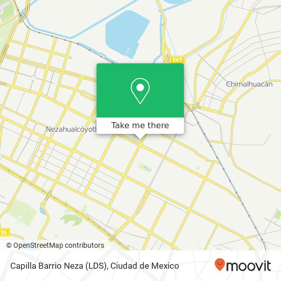 Mapa de Capilla Barrio Neza (LDS)