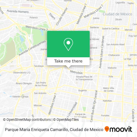 Mapa de Parque Maria Enriqueta Camarillo