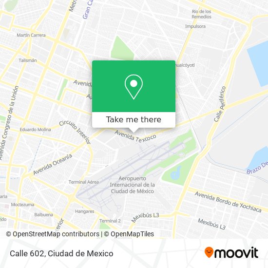 Calle 602 map