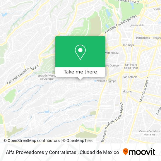 Alfa Proveedores y Contratistas. map
