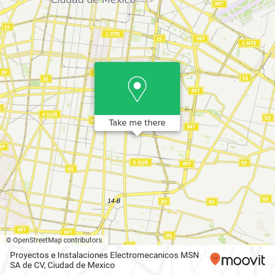 Mapa de Proyectos e Instalaciones Electromecanicos MSN SA de CV