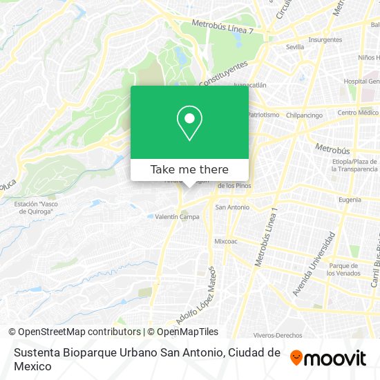 Mapa de Sustenta Bioparque Urbano San Antonio