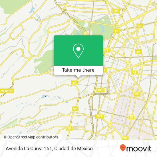 Avenida La Curva 151 map