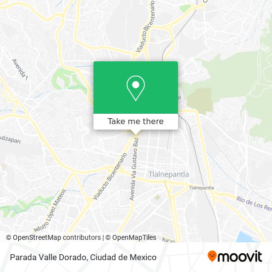 Parada Valle Dorado map