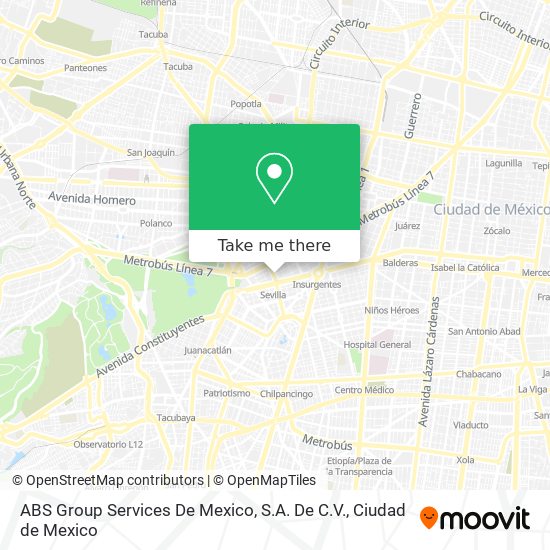 Mapa de ABS Group Services De Mexico, S.A. De C.V.