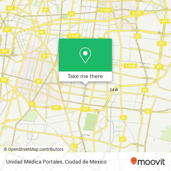 Mapa de Unidad Médica Portales