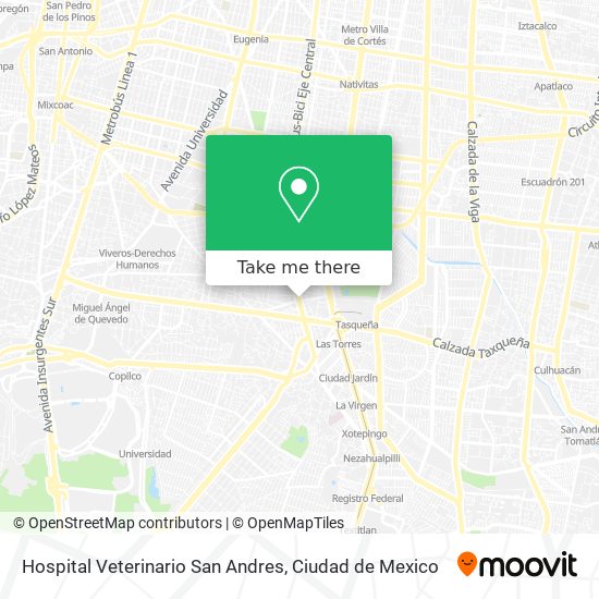 Mapa de Hospital  Veterinario San Andres