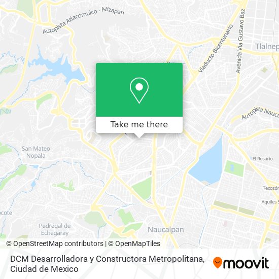 DCM Desarrolladora y Constructora Metropolitana map