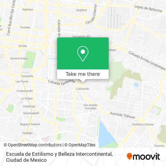 Mapa de Escuela de Estilismo y Belleza Intercontinental