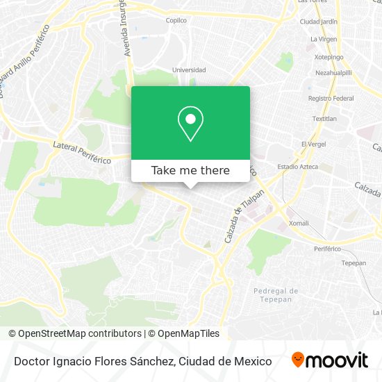 Doctor Ignacio Flores Sánchez map