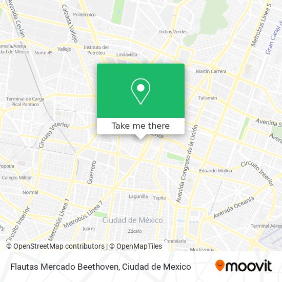 Mapa de Flautas Mercado Beethoven