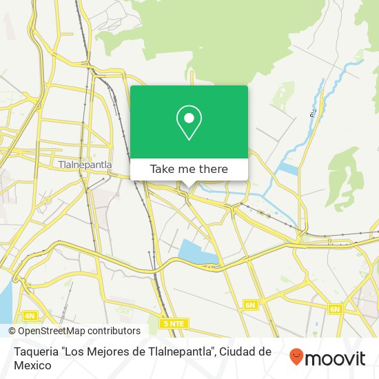 Mapa de Taqueria "Los Mejores de Tlalnepantla"