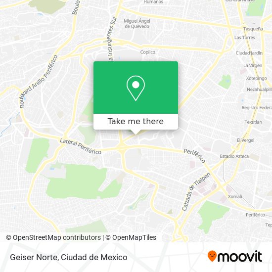 Mapa de Geiser Norte