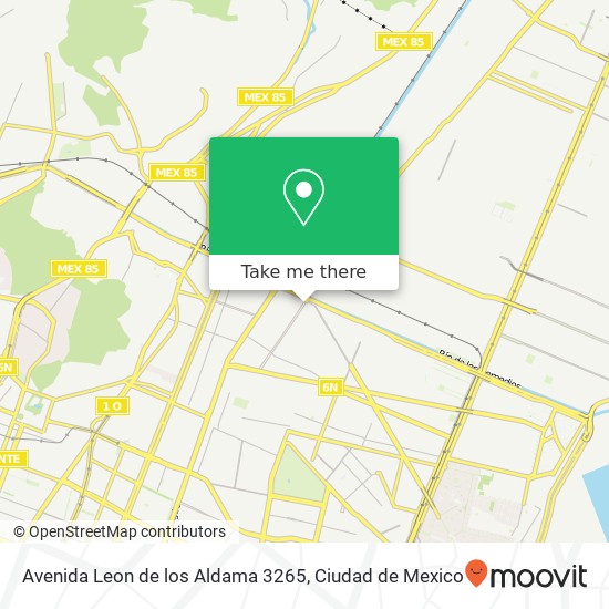 Avenida Leon de los Aldama 3265 map