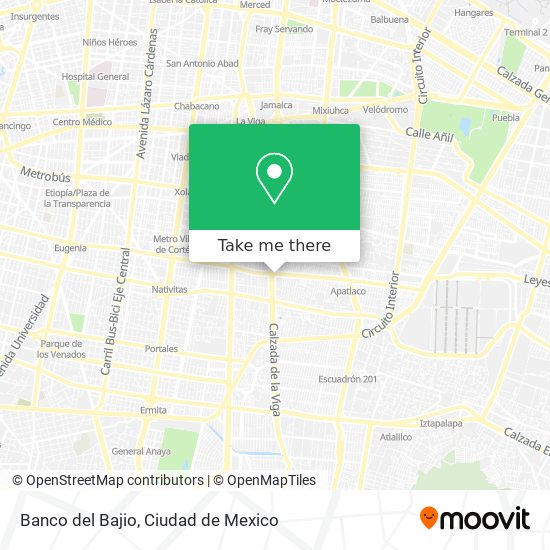 Mapa de Banco del Bajio
