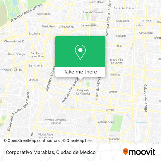 Corporativo Marabias map