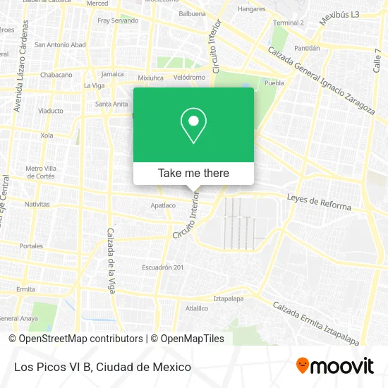 Los Picos VI B map