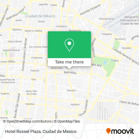 Hotel Rossel Plaza map