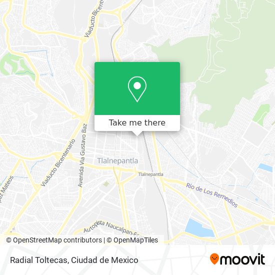Mapa de Radial Toltecas
