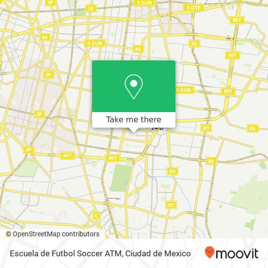 Escuela de Futbol Soccer ATM map