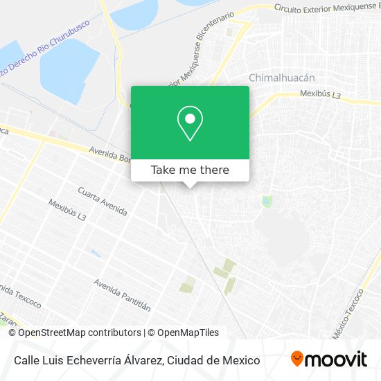 Mapa de Calle Luis Echeverría Álvarez