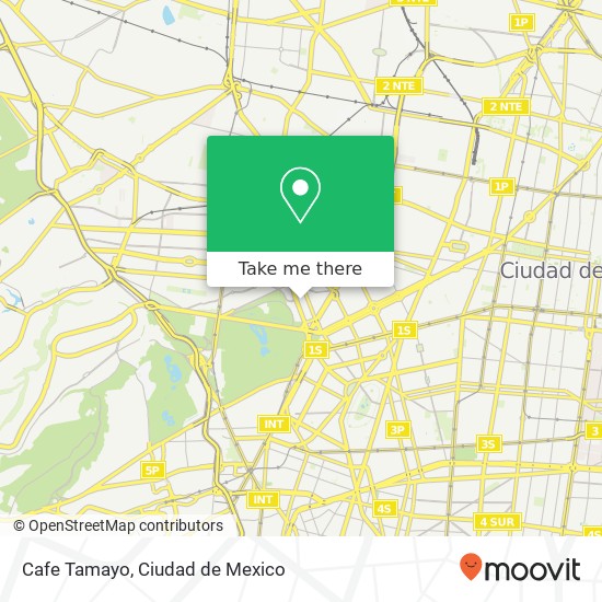 Cafe Tamayo map