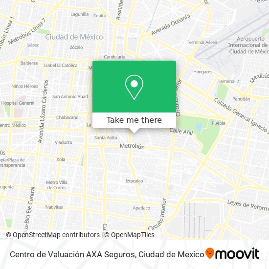 Centro de Valuación AXA Seguros map