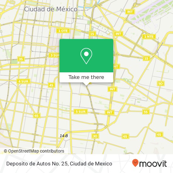 Deposito de Autos No. 25 map