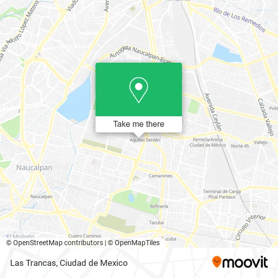 Mapa de Las Trancas