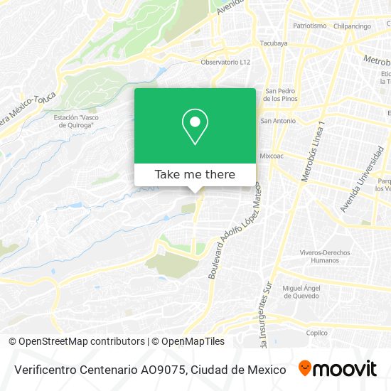 Verificentro Centenario AO9075 map