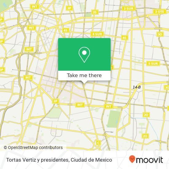 Tortas Vertiz y presidentes map