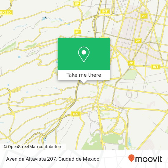 Avenida Altavista 207 map