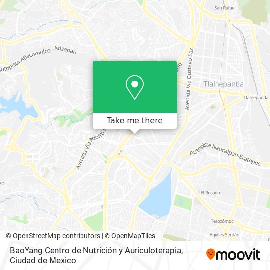 Mapa de BaoYang Centro de Nutrición y Auriculoterapia