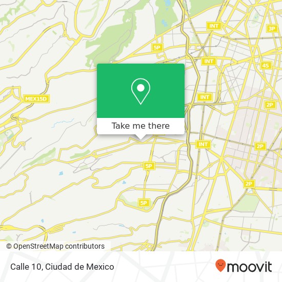 Calle 10 map