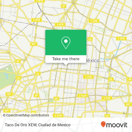 Taco De Oro XEW map